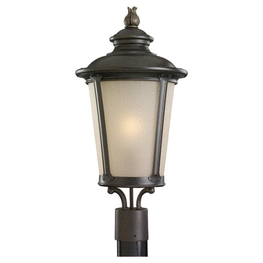 Generation Lighting Cape May One Light Outdoor Post Lantern Burled Iron