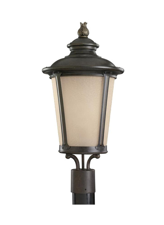 Generation Lighting Cape May One Light Outdoor Post Lantern Burled Iron
