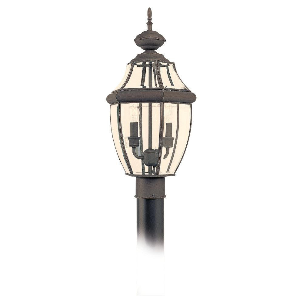 Generation Lighting Lancaster Two Light Outdoor Post Lantern Antique Bronze
