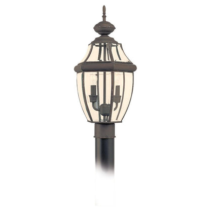 Generation Lighting Lancaster Two Light Outdoor Post Lantern Antique Bronze