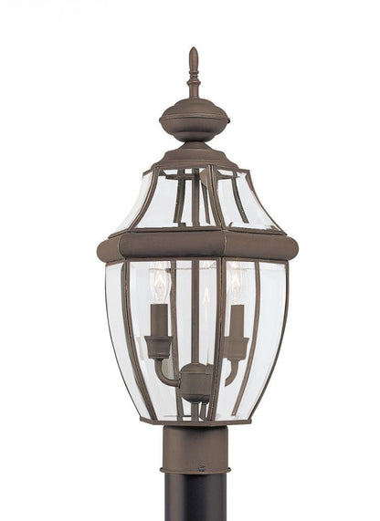 Generation Lighting Lancaster Two Light Outdoor Post Lantern Antique Bronze