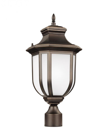 Generation Lighting Childress One Light Outdoor Post Lantern Antique Bronze
