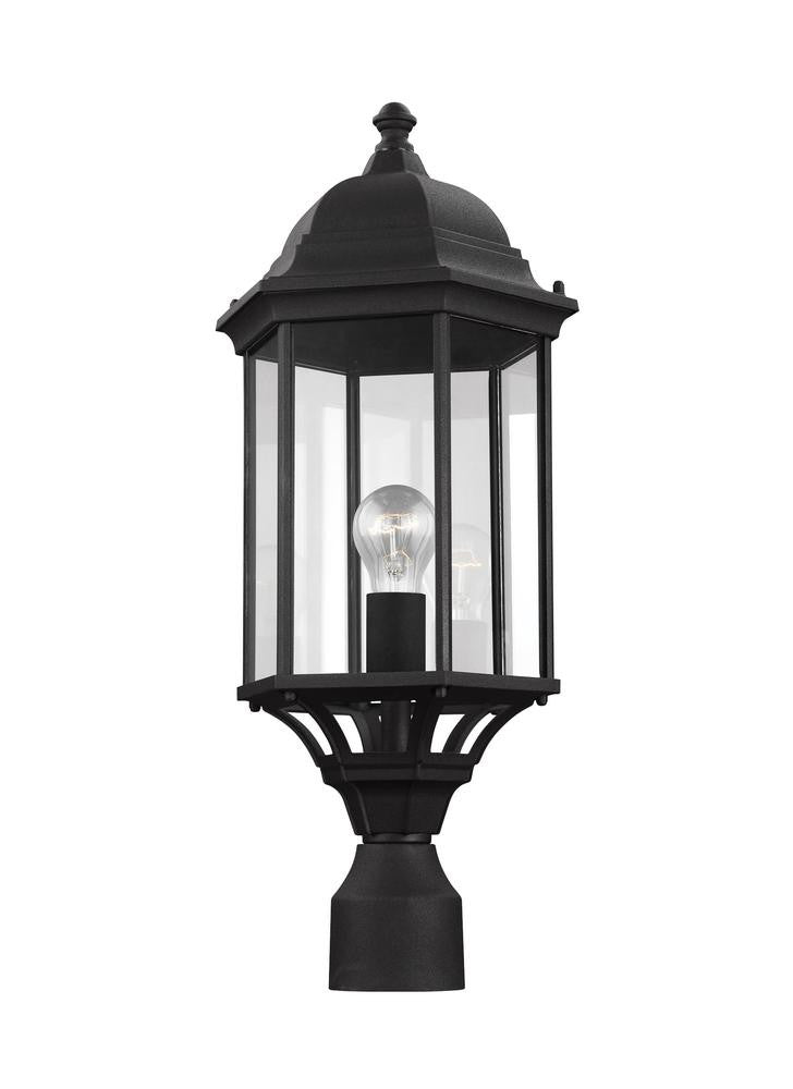 Generation Lighting Sevier Large One Light Outdoor Post Lantern Black