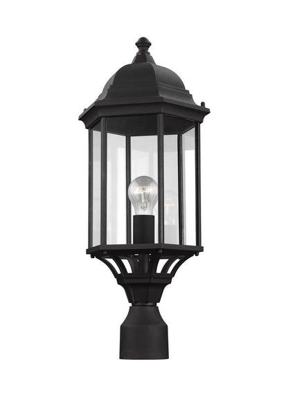 Generation Lighting Sevier Large One Light Outdoor Post Lantern Black