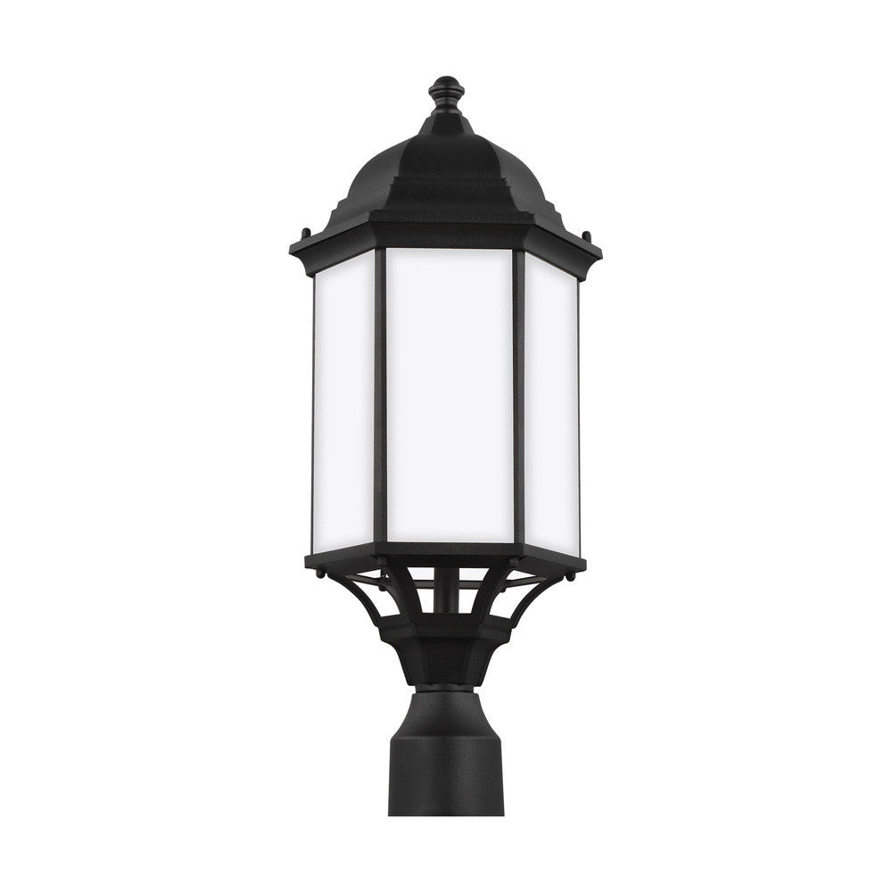 Generation Lighting Sevier Large One Light Outdoor Post Lantern Black