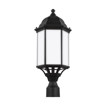 Generation Lighting Sevier Large One Light Outdoor Post Lantern Black