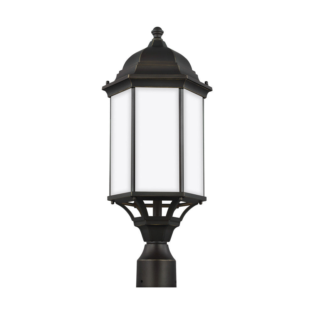 Generation Lighting Sevier Large One Light Outdoor Post Lantern Antique Bronze