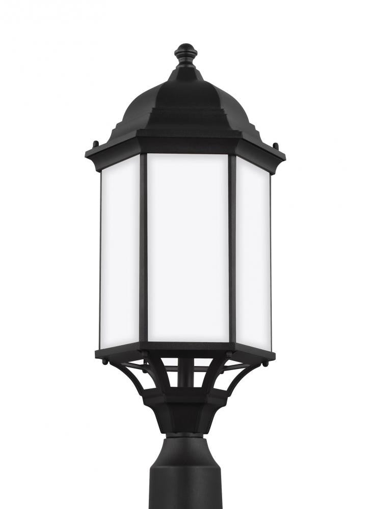 Generation Lighting Sevier Large One Light Outdoor Post Lantern Black