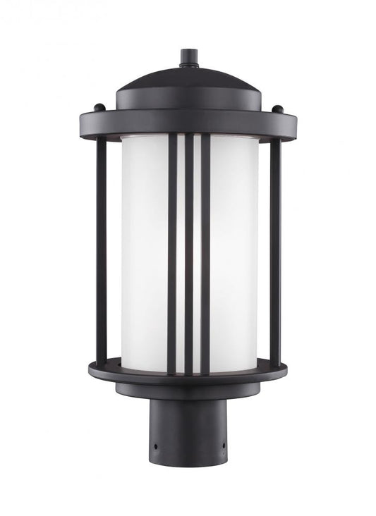 Generation Lighting Crowell One Light Outdoor Post Lantern Black