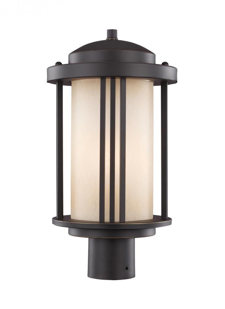 Generation Lighting Crowell One Light Outdoor Post Lantern Antique Bronze
