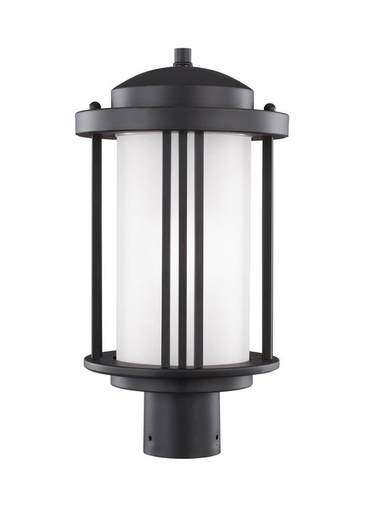 Generation Lighting Crowell One Light Outdoor Post Lantern Black