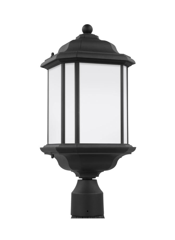 Generation Lighting Kent One Light Outdoor Post Lantern Black