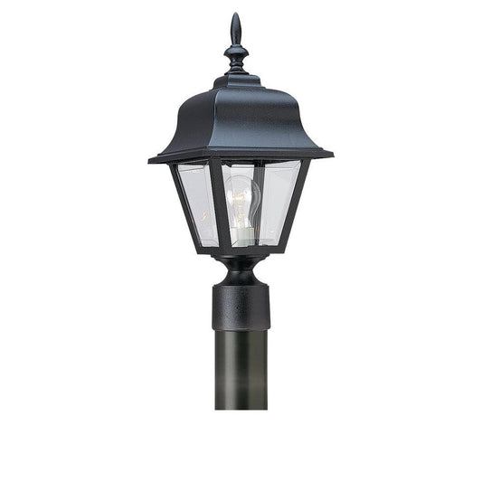 Generation Lighting One Light Outdoor Post Lantern Black