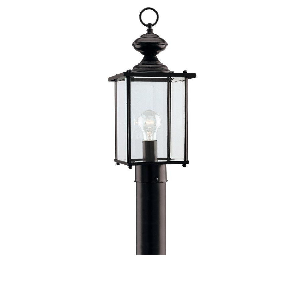 Generation Lighting Jamestowne One Light Outdoor Post Lantern Black