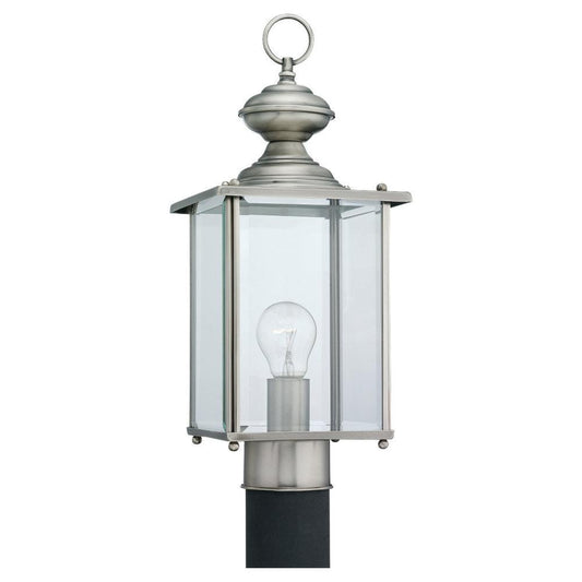 Generation Lighting Jamestowne One Light Outdoor Post Lantern Antique Brushed Nickel