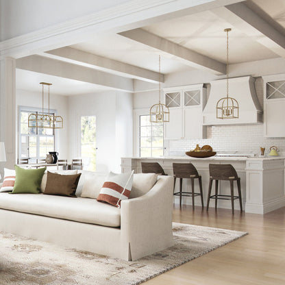 Capital Aubrey 4-Light Foyer Pendant - Aged Brass