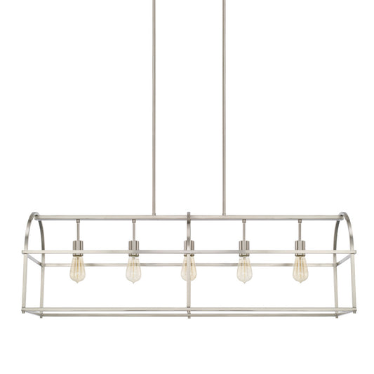 Capital Aubrey Linear Chandelier Brushed Nickel
