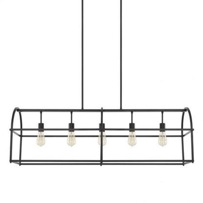 Capital Aubrey Linear Chandelier Matte Black