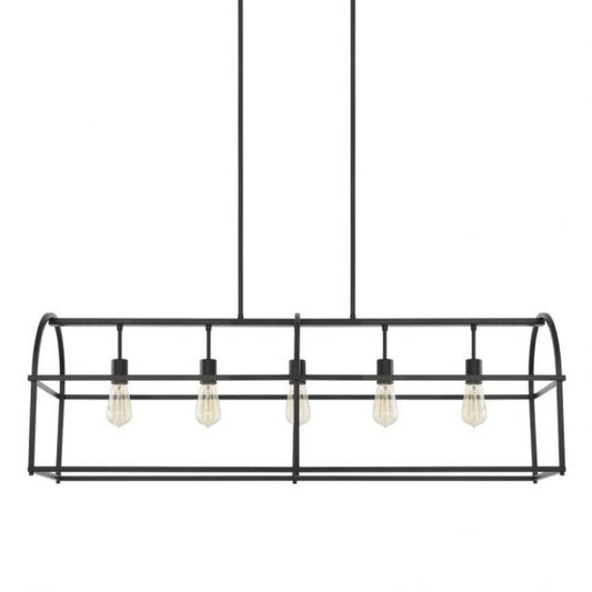 Capital Aubrey Linear Chandelier Matte Black