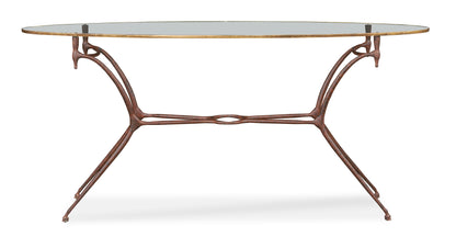 1940S French Long Oval Console Table