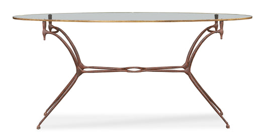 1940S French Long Oval Console Table