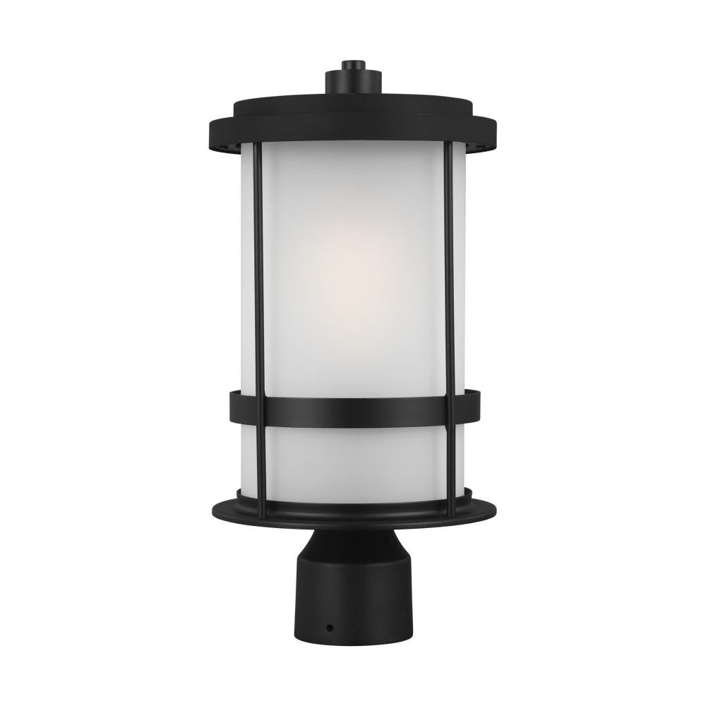 Generation Lighting Wilburn One Light Outdoor Post Lantern Black