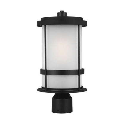 Generation Lighting Wilburn One Light Outdoor Post Lantern Black