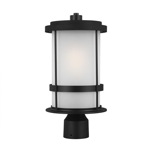 Generation Lighting Wilburn One Light Outdoor Post Lantern Black