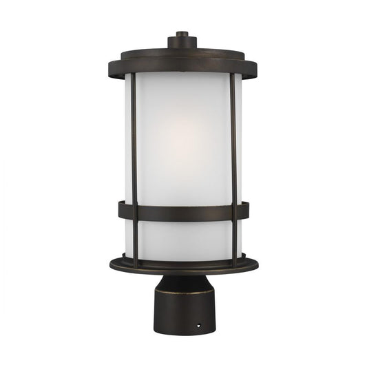 Generation Lighting Wilburn One Light Outdoor Post Lantern Antique Bronze