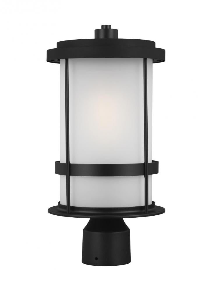 Generation Lighting Wilburn One Light Outdoor Post Lantern Black