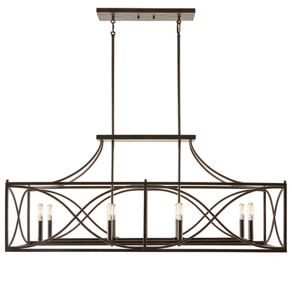 Tybee 8-Light Linear Chandelier