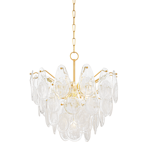 Hudson Valley Darcia 7-Light Chandelier Aged Brass