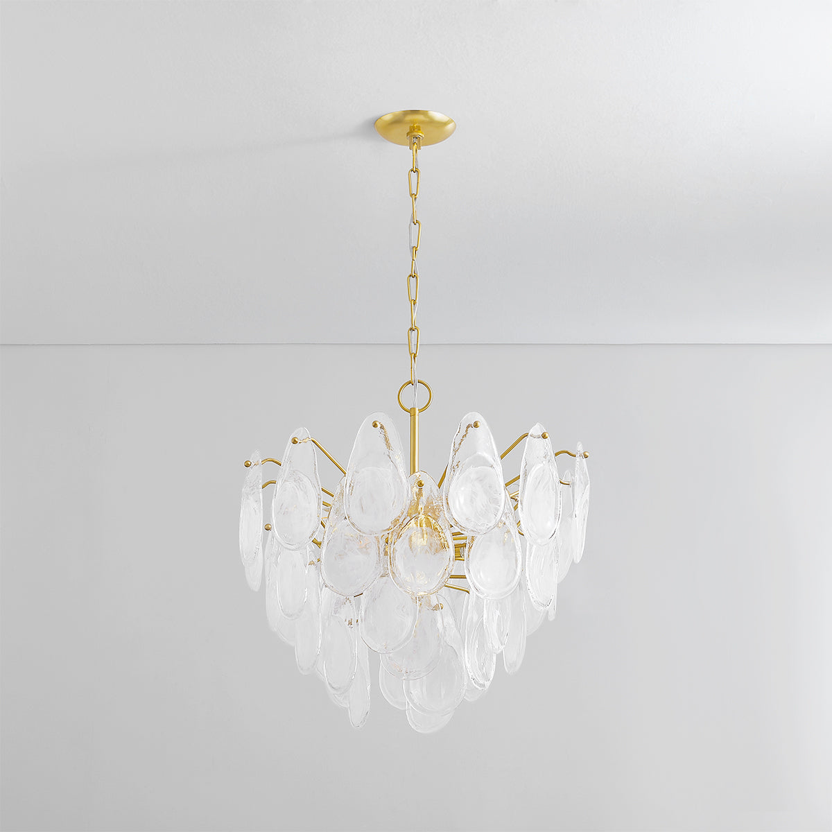 Hudson Valley Darcia 7-Light Chandelier Aged Brass detail view 1