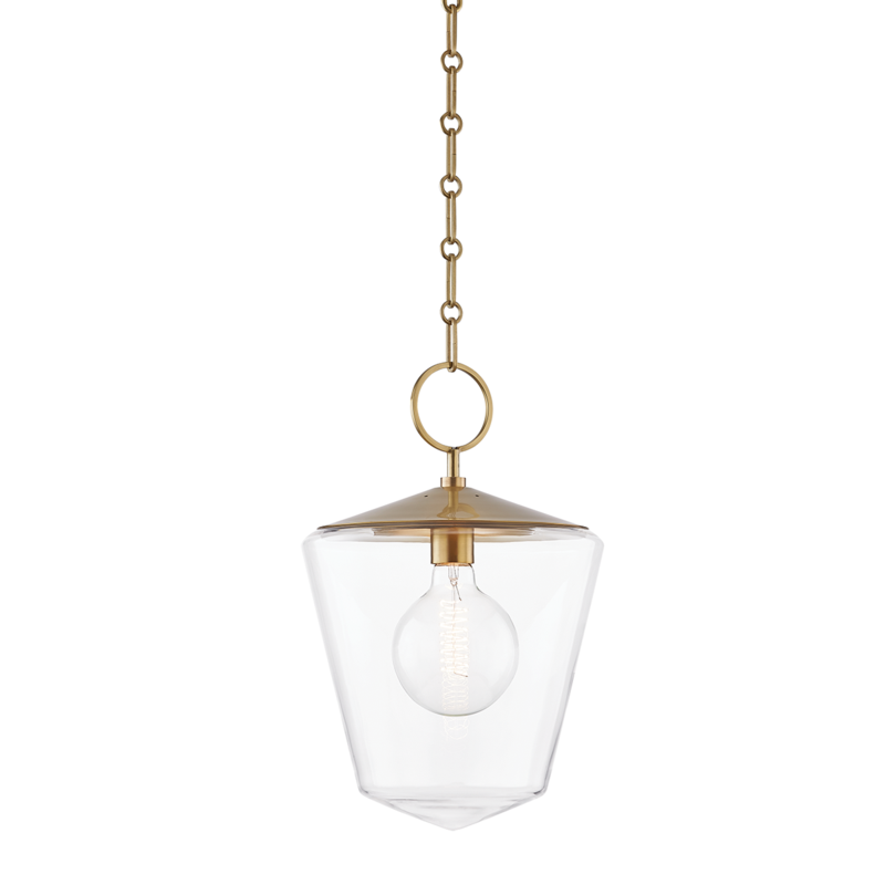 Hudson Valley Greene Pendant Antique Brass