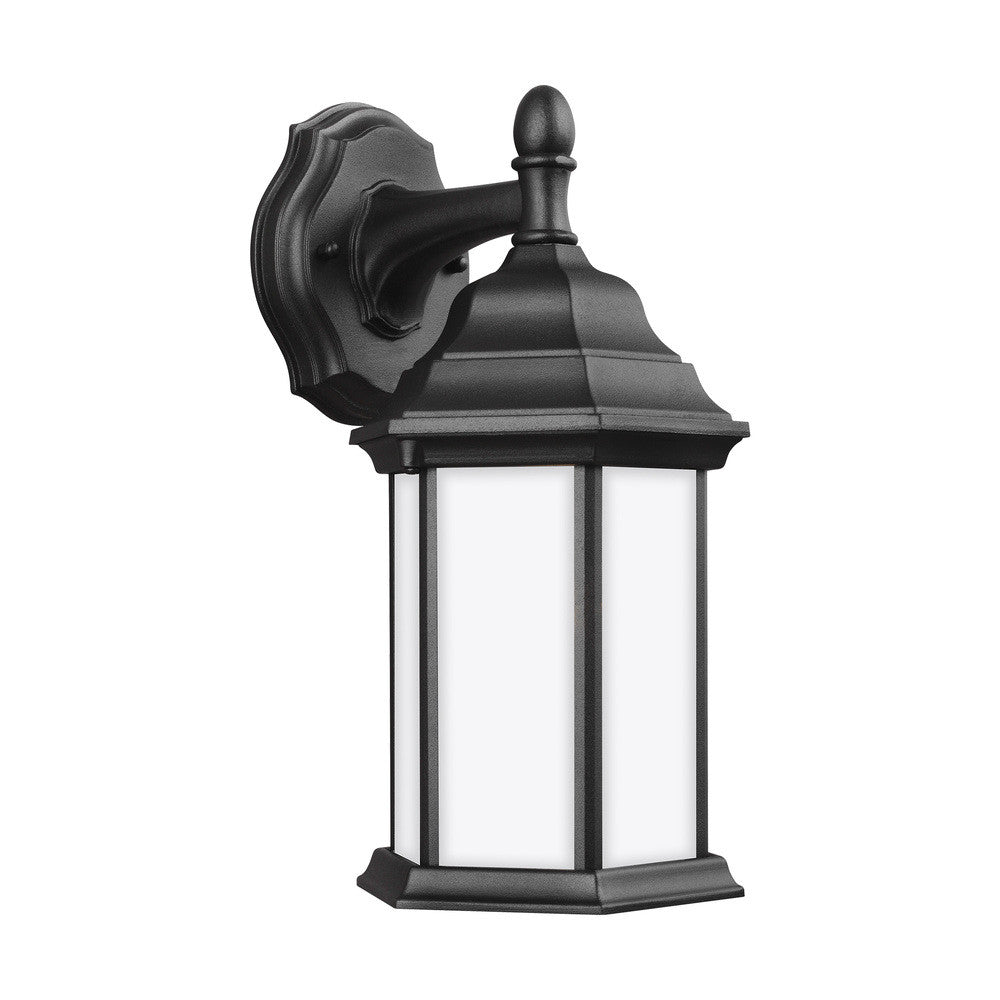 Generation Lighting Sevier Small One Light Downlight Outdoor Wall La Black