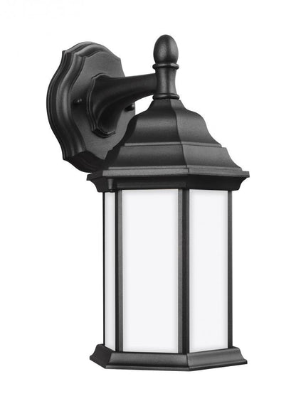 Generation Lighting Sevier Small One Light Downlight Outdoor Wall La Black