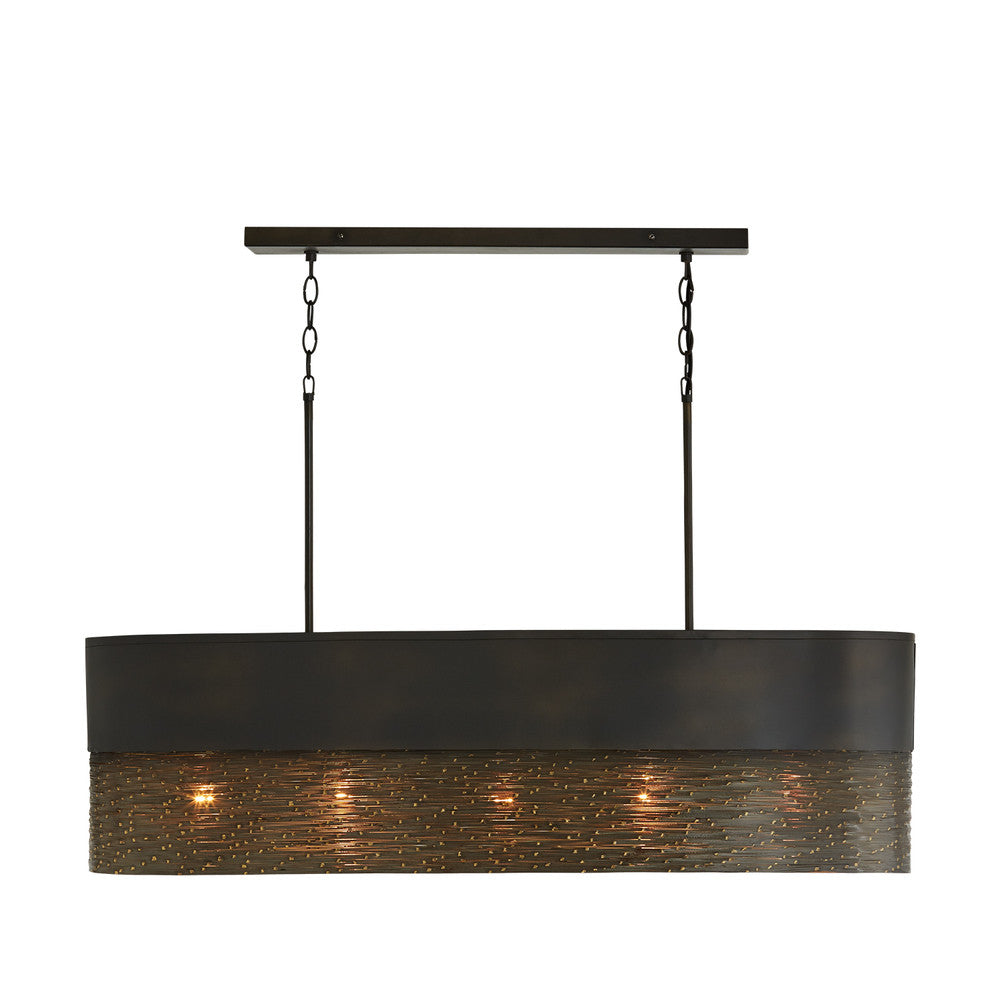 Capital Sana Linear Chandelier Grey Iron