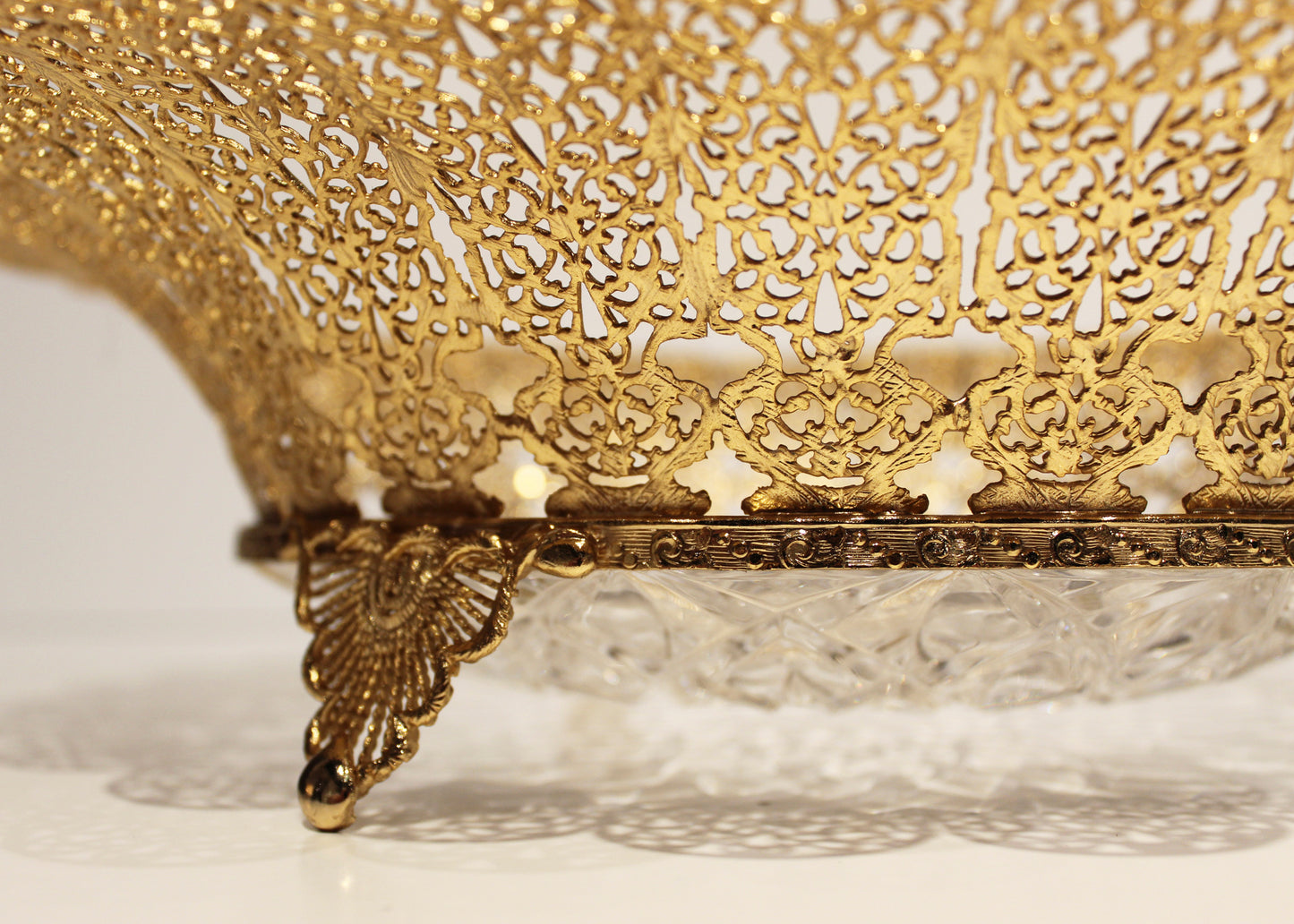 Maitland-Smith Carved Crystal Bowl