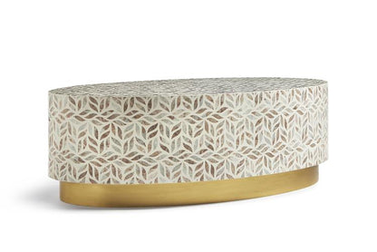 Maitland-Smith Stone Inlay Cocktail Table Multicolored