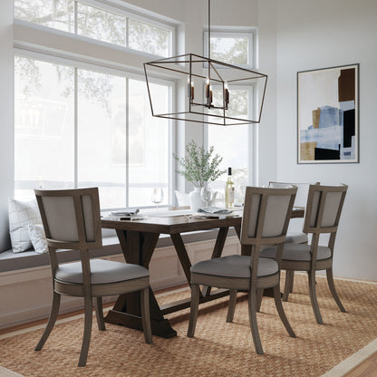 Thea Linear Chandelier - Matte Black
