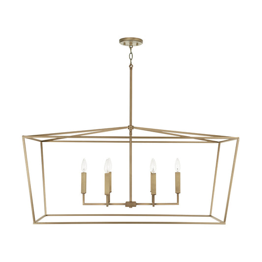 Capital Thea Linear Chandelier Aged Brass