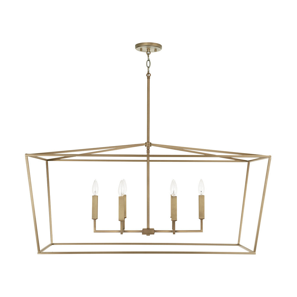 Thea Linear Chandelier - Matte Black