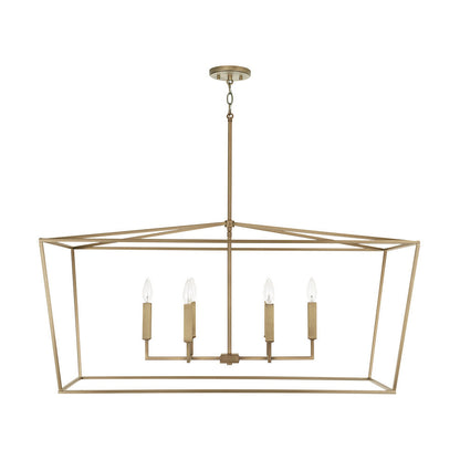 Thea Linear Chandelier - Matte Black