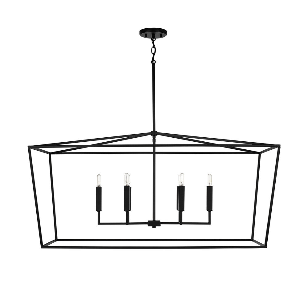 Capital Thea Linear Chandelier Matte Black