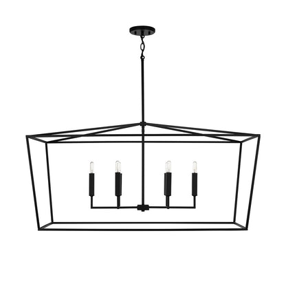 Capital Thea Linear Chandelier Matte Black