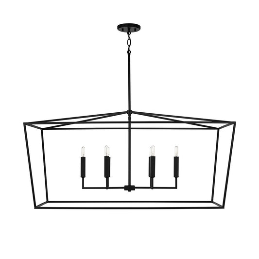 Capital Thea Linear Chandelier Matte Black