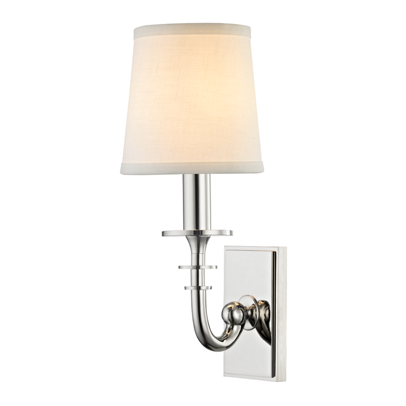 Hudson Valley Carroll Wall Sconce Polished Nickel