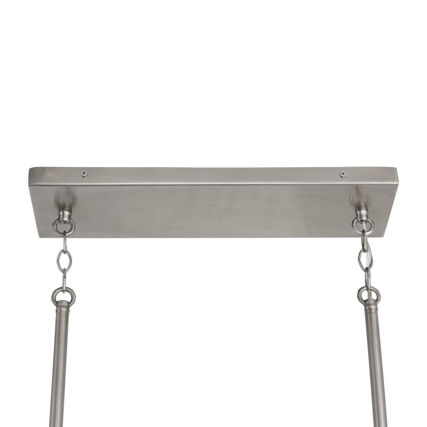 Capital Connor 5-Light Linear Chandelier in Black Wash and Matte Nickel
