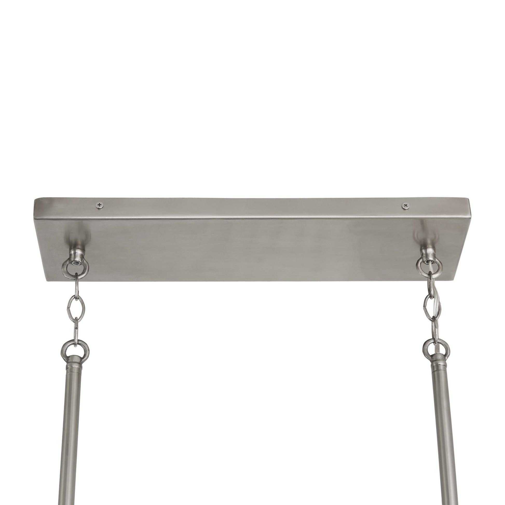 Capital Connor 5-Light Linear Chandelier in Black Wash and Matte Nickel