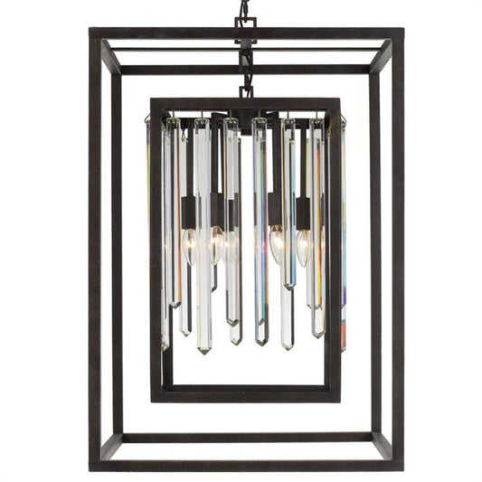 Crystorama Hollis Chandelier Forged Bronze